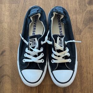 Like New: Women’s Converse Black Canvas Slip-On Sneakers